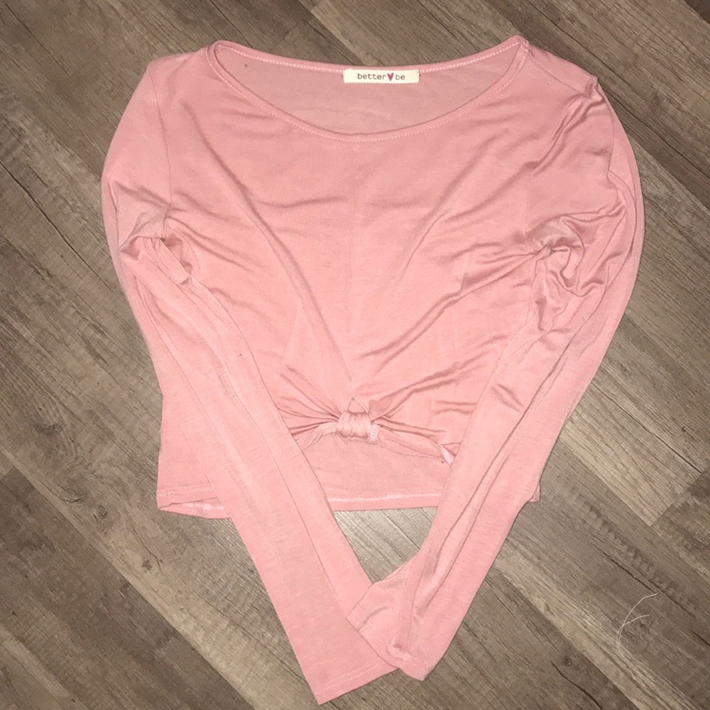 Pink crop top